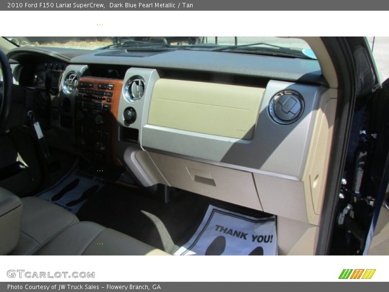 Dark Blue Pearl Metallic / Tan 2010 Ford F150 Lariat SuperCrew