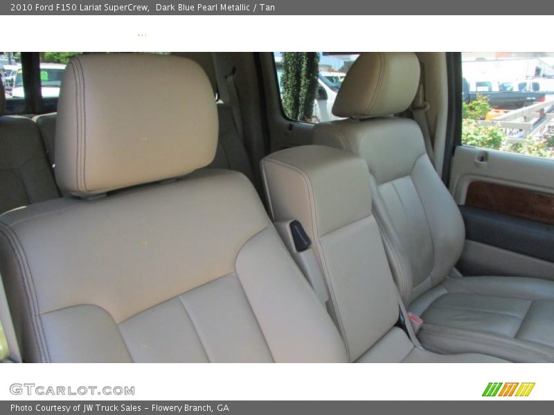 Dark Blue Pearl Metallic / Tan 2010 Ford F150 Lariat SuperCrew
