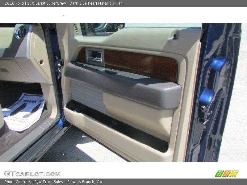 Dark Blue Pearl Metallic / Tan 2010 Ford F150 Lariat SuperCrew