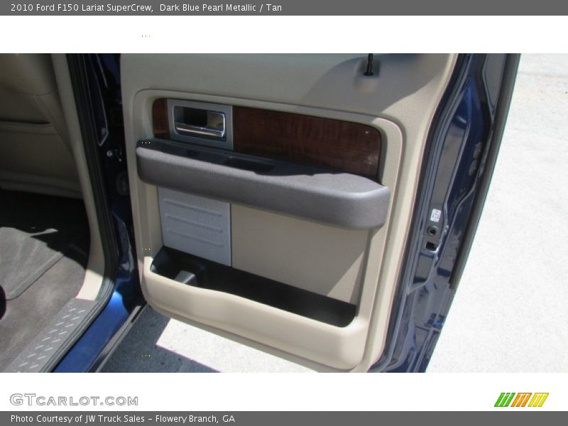 Dark Blue Pearl Metallic / Tan 2010 Ford F150 Lariat SuperCrew