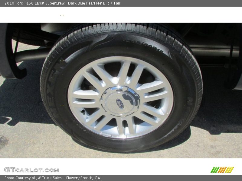 Dark Blue Pearl Metallic / Tan 2010 Ford F150 Lariat SuperCrew