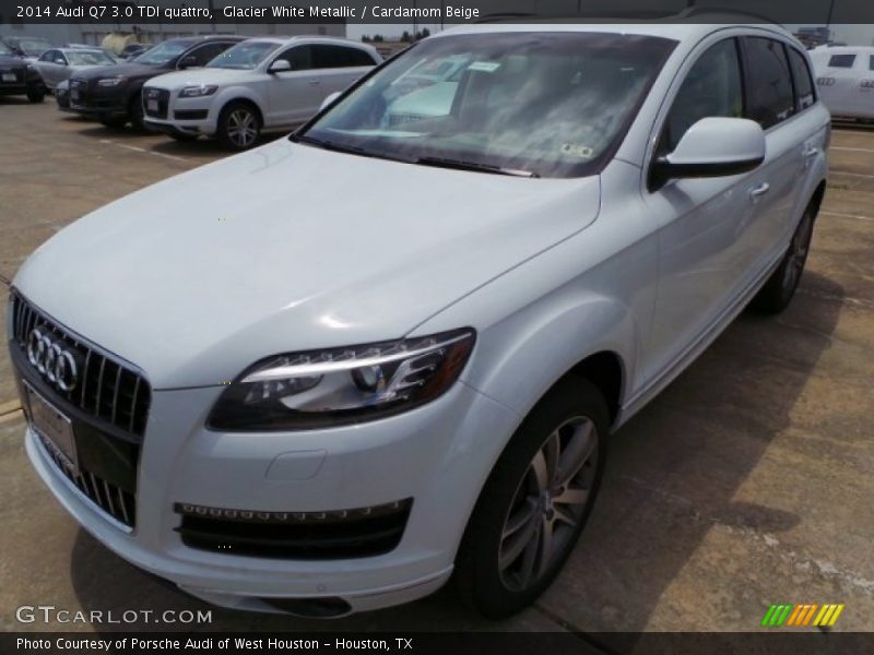 Glacier White Metallic / Cardamom Beige 2014 Audi Q7 3.0 TDI quattro