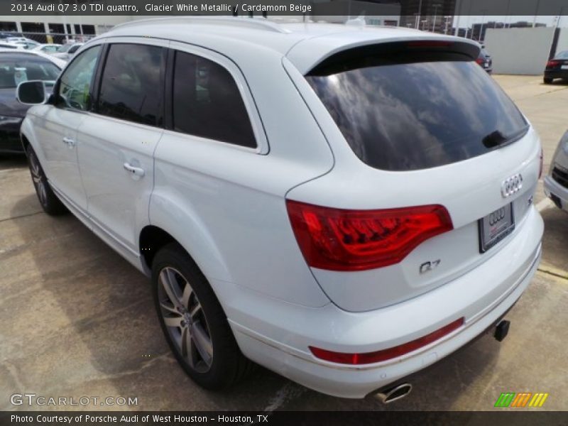 Glacier White Metallic / Cardamom Beige 2014 Audi Q7 3.0 TDI quattro