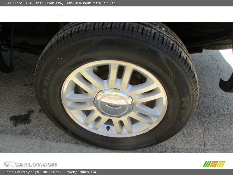 Dark Blue Pearl Metallic / Tan 2010 Ford F150 Lariat SuperCrew