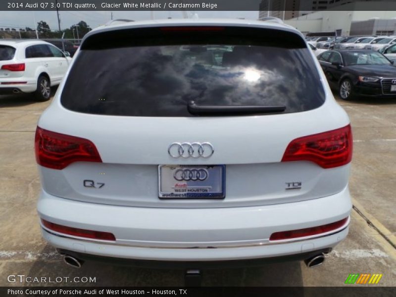 Glacier White Metallic / Cardamom Beige 2014 Audi Q7 3.0 TDI quattro