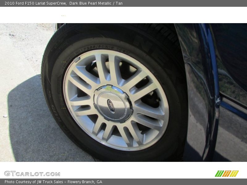 Dark Blue Pearl Metallic / Tan 2010 Ford F150 Lariat SuperCrew