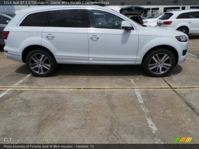 Glacier White Metallic / Cardamom Beige 2014 Audi Q7 3.0 TDI quattro