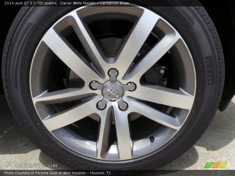 Glacier White Metallic / Cardamom Beige 2014 Audi Q7 3.0 TDI quattro