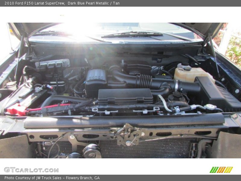 Dark Blue Pearl Metallic / Tan 2010 Ford F150 Lariat SuperCrew