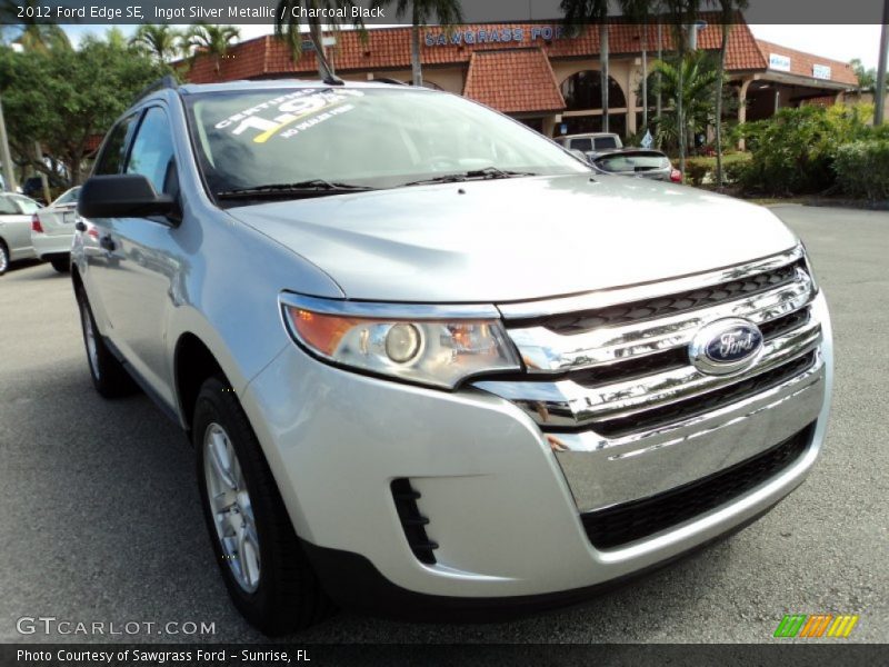 Ingot Silver Metallic / Charcoal Black 2012 Ford Edge SE