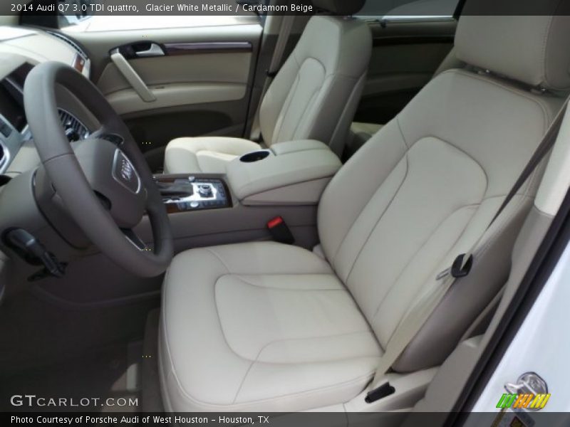 Glacier White Metallic / Cardamom Beige 2014 Audi Q7 3.0 TDI quattro