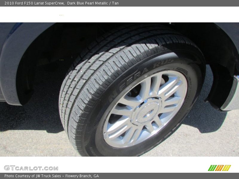 Dark Blue Pearl Metallic / Tan 2010 Ford F150 Lariat SuperCrew