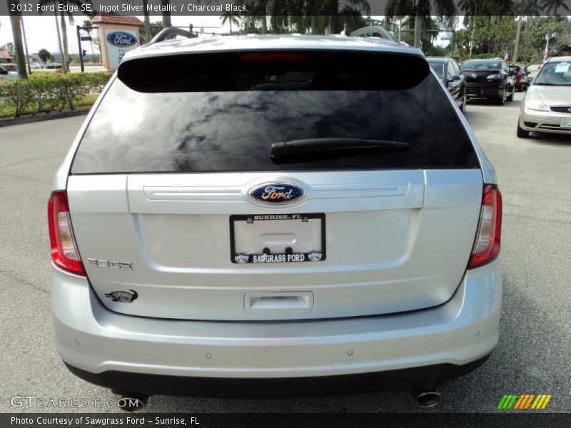 Ingot Silver Metallic / Charcoal Black 2012 Ford Edge SE