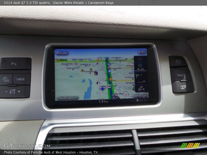 Glacier White Metallic / Cardamom Beige 2014 Audi Q7 3.0 TDI quattro