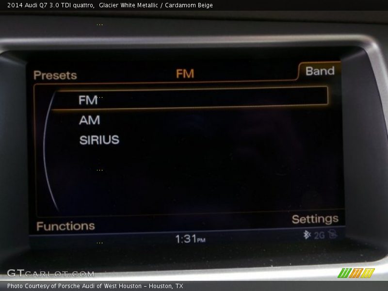 Glacier White Metallic / Cardamom Beige 2014 Audi Q7 3.0 TDI quattro