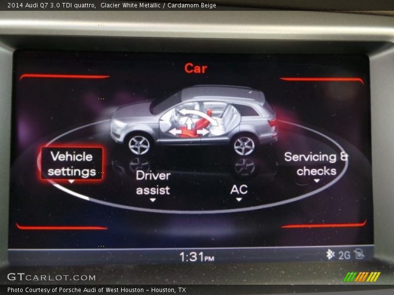 Glacier White Metallic / Cardamom Beige 2014 Audi Q7 3.0 TDI quattro