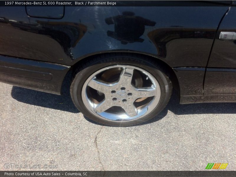 Black / Parchment Beige 1997 Mercedes-Benz SL 600 Roadster