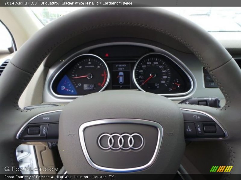 Glacier White Metallic / Cardamom Beige 2014 Audi Q7 3.0 TDI quattro
