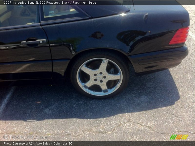 Black / Parchment Beige 1997 Mercedes-Benz SL 600 Roadster