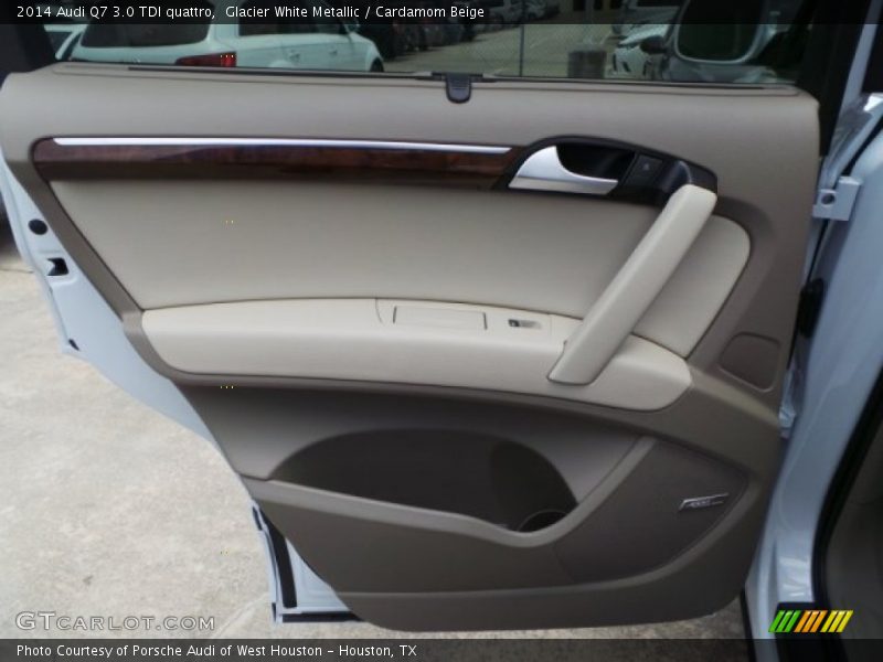 Glacier White Metallic / Cardamom Beige 2014 Audi Q7 3.0 TDI quattro