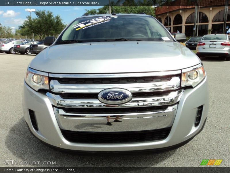 Ingot Silver Metallic / Charcoal Black 2012 Ford Edge SE