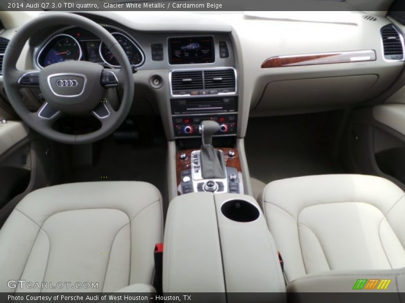 Glacier White Metallic / Cardamom Beige 2014 Audi Q7 3.0 TDI quattro