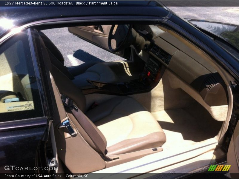 Black / Parchment Beige 1997 Mercedes-Benz SL 600 Roadster