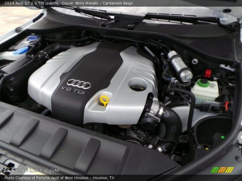 Glacier White Metallic / Cardamom Beige 2014 Audi Q7 3.0 TDI quattro