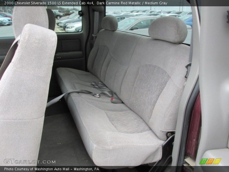 Dark Carmine Red Metallic / Medium Gray 2000 Chevrolet Silverado 1500 LS Extended Cab 4x4