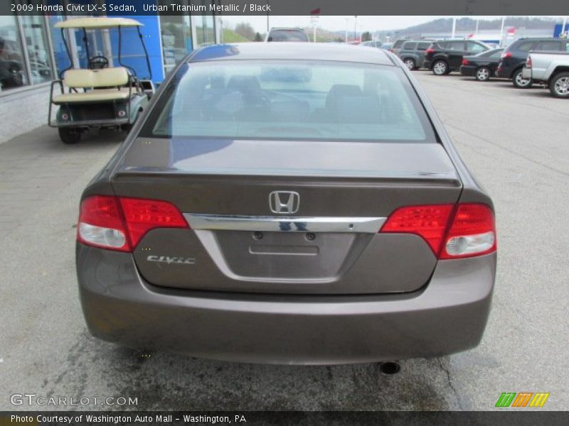 Urban Titanium Metallic / Black 2009 Honda Civic LX-S Sedan