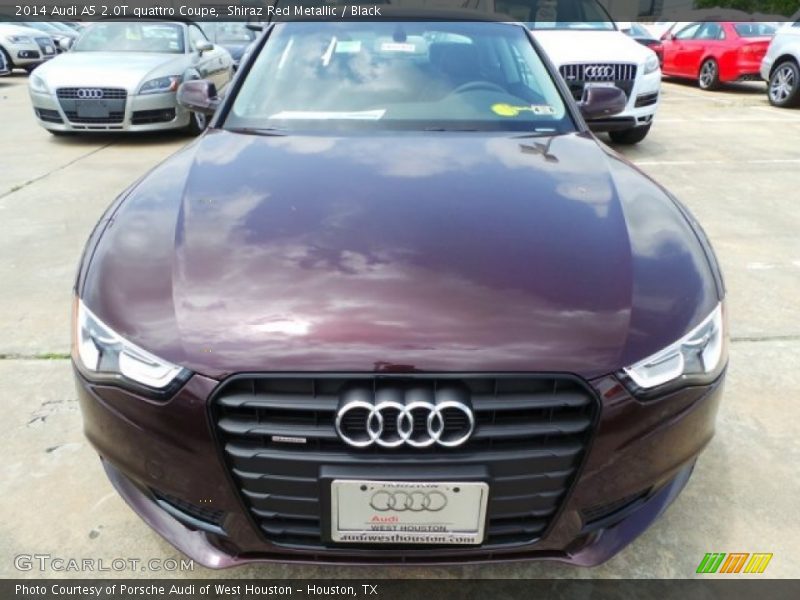 Shiraz Red Metallic / Black 2014 Audi A5 2.0T quattro Coupe