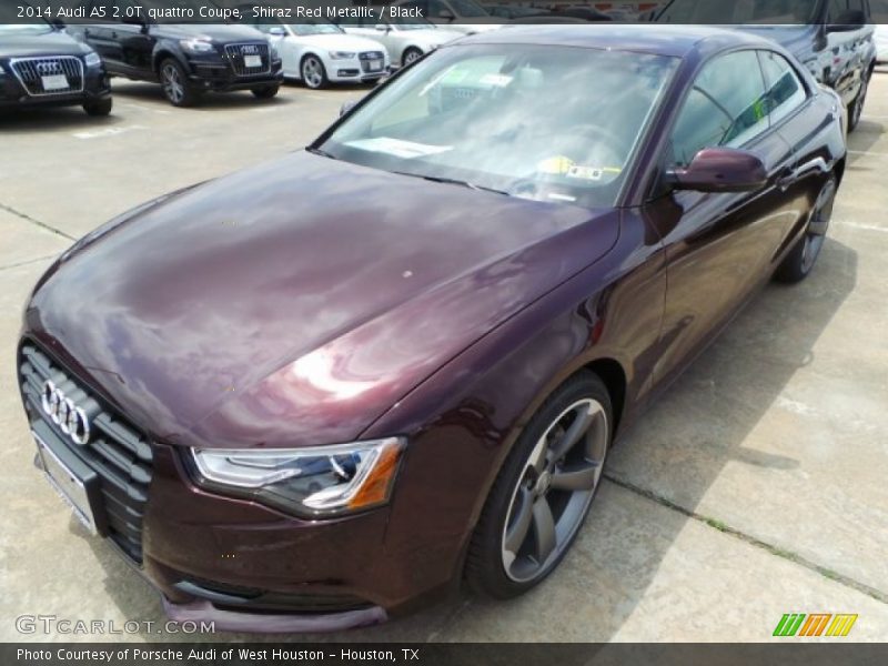 Shiraz Red Metallic / Black 2014 Audi A5 2.0T quattro Coupe