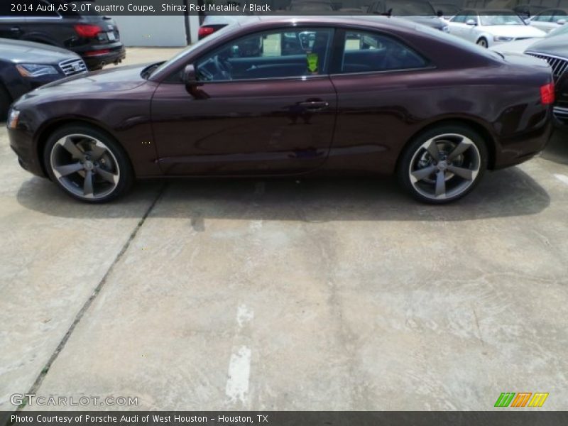 Shiraz Red Metallic / Black 2014 Audi A5 2.0T quattro Coupe
