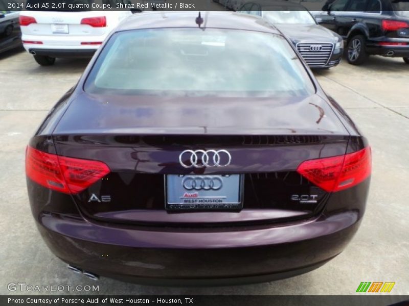 Shiraz Red Metallic / Black 2014 Audi A5 2.0T quattro Coupe