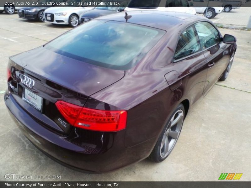 Shiraz Red Metallic / Black 2014 Audi A5 2.0T quattro Coupe
