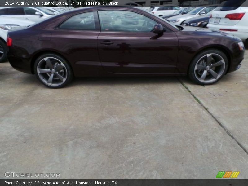 Shiraz Red Metallic / Black 2014 Audi A5 2.0T quattro Coupe