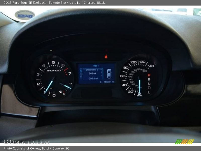 Tuxedo Black Metallic / Charcoal Black 2013 Ford Edge SE EcoBoost