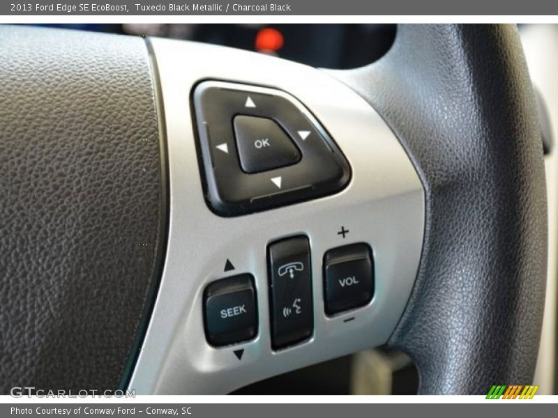 Tuxedo Black Metallic / Charcoal Black 2013 Ford Edge SE EcoBoost
