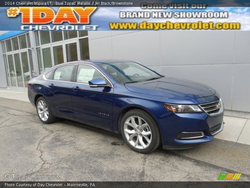 Blue Topaz Metallic / Jet Black/Brownstone 2014 Chevrolet Impala LT