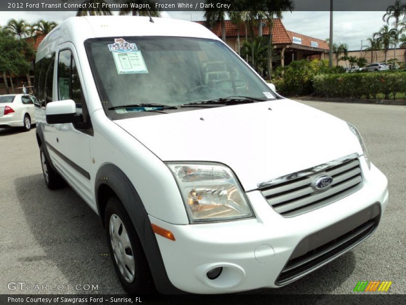 Frozen White / Dark Grey 2012 Ford Transit Connect XLT Premium Wagon