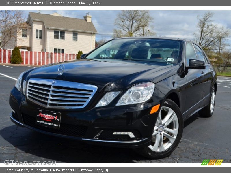 Black / Black 2010 Mercedes-Benz E 350 4Matic Sedan