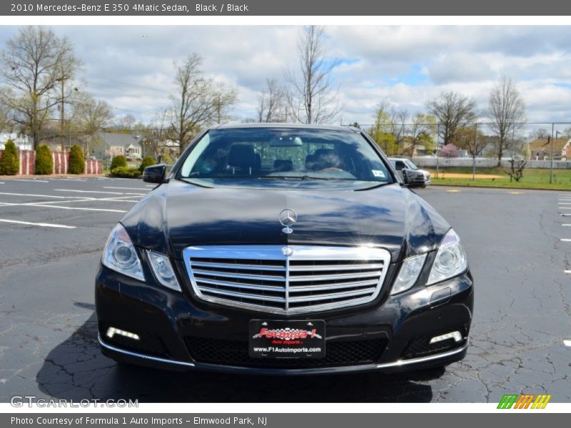Black / Black 2010 Mercedes-Benz E 350 4Matic Sedan