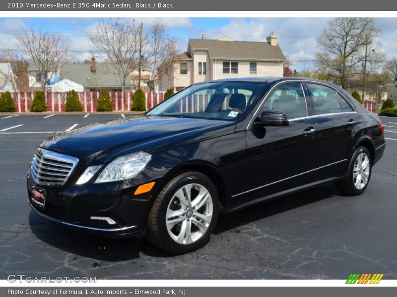 Black / Black 2010 Mercedes-Benz E 350 4Matic Sedan