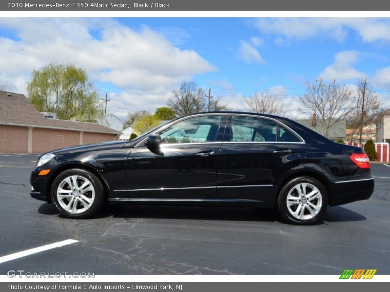 Black / Black 2010 Mercedes-Benz E 350 4Matic Sedan