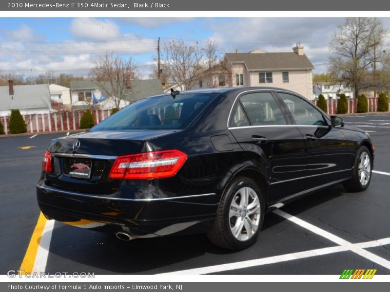 Black / Black 2010 Mercedes-Benz E 350 4Matic Sedan