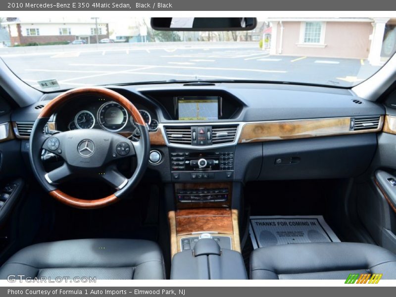 Black / Black 2010 Mercedes-Benz E 350 4Matic Sedan