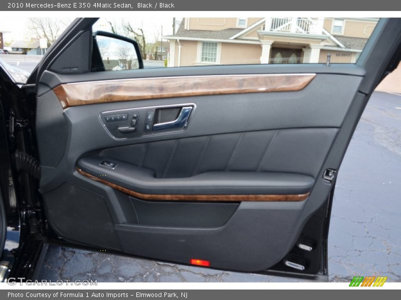Black / Black 2010 Mercedes-Benz E 350 4Matic Sedan