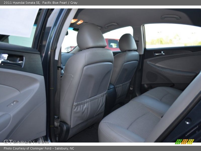 Pacific Blue Pearl / Gray 2011 Hyundai Sonata SE