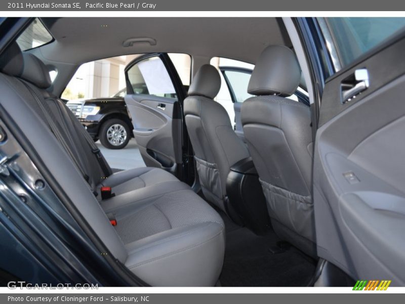 Pacific Blue Pearl / Gray 2011 Hyundai Sonata SE