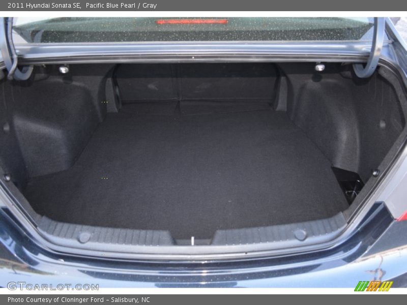 Pacific Blue Pearl / Gray 2011 Hyundai Sonata SE